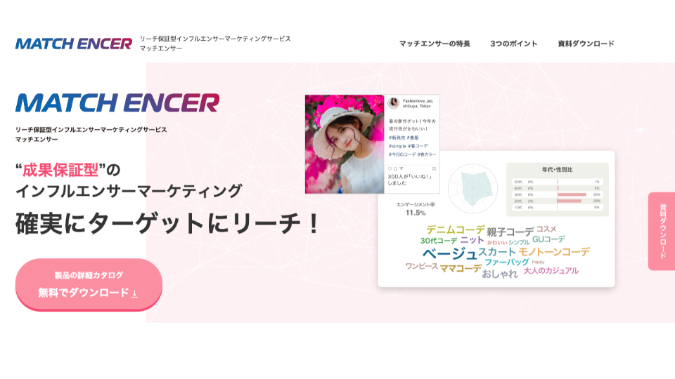 MATCH ENCERがインフルエンサーマーケティングの課題を解決